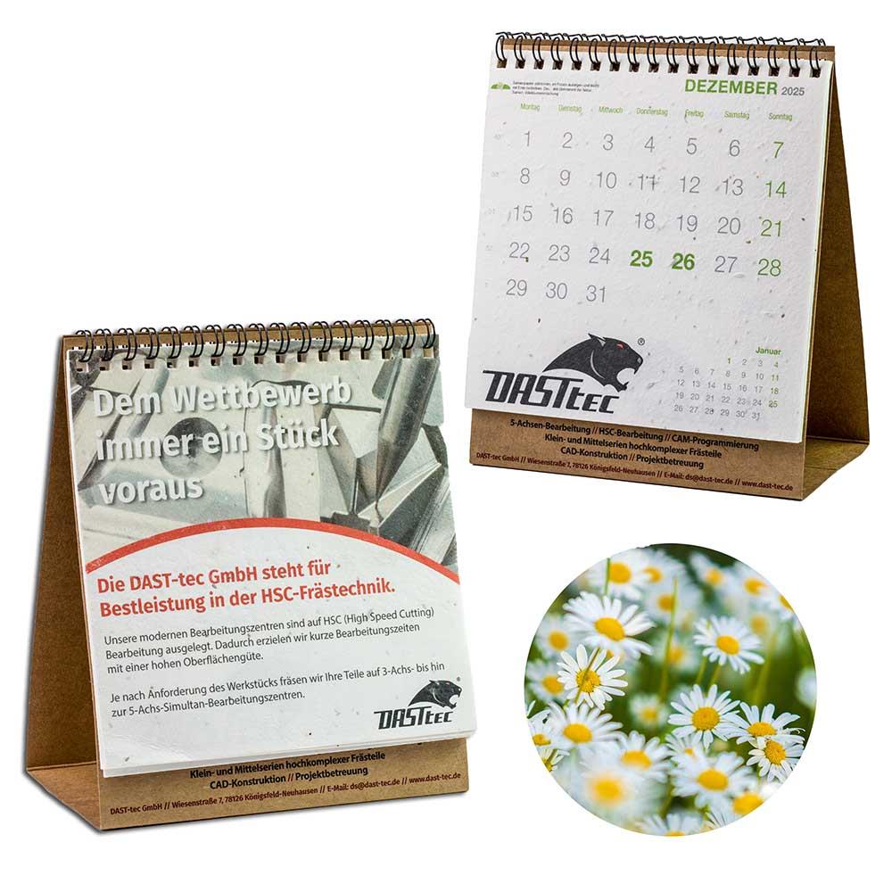 Samenpapier-Tischkalender - Weihnachten - Gänseblümchen