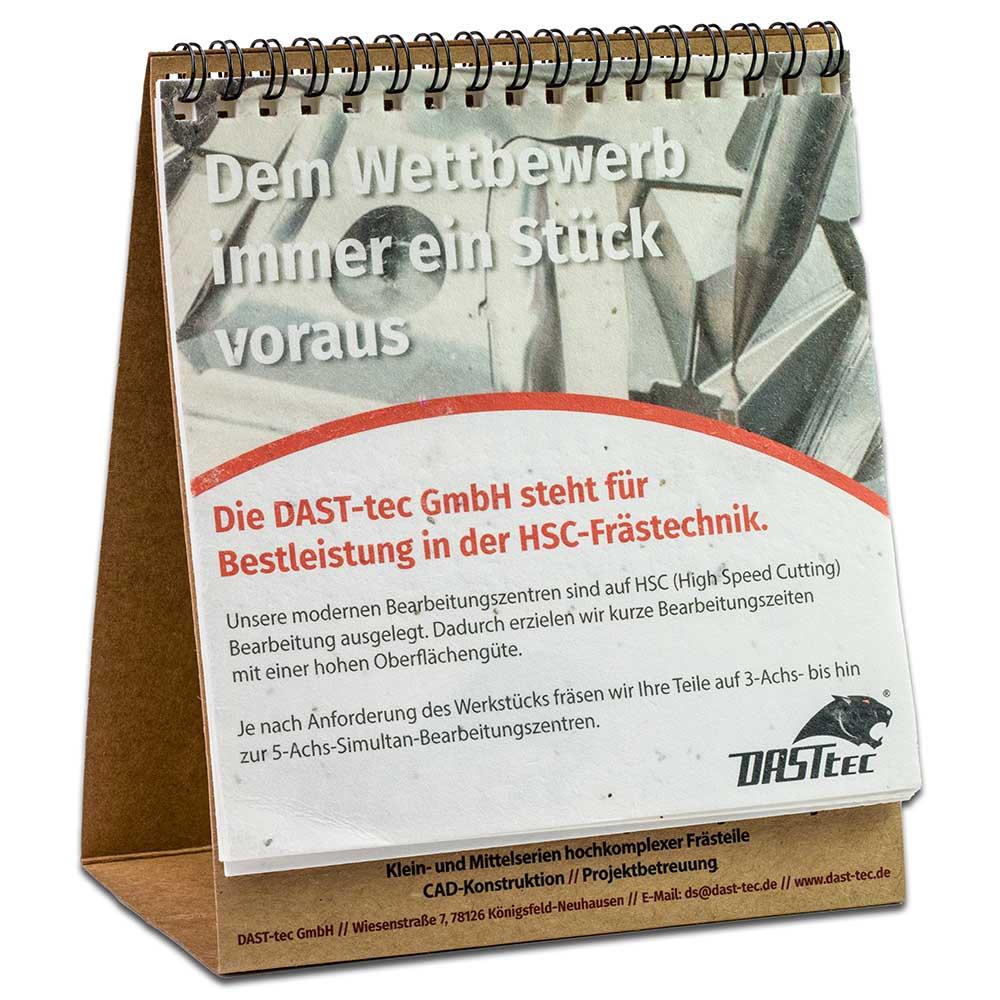 Samenpapier-Tischkalender - Weihnachten - Mohn