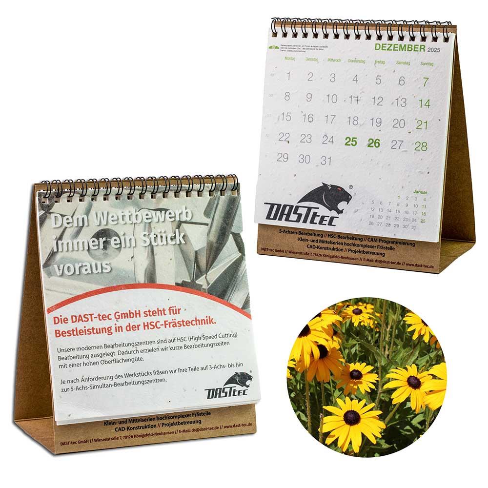 Samenpapier-Tischkalender - Weihnachten - Rudbeckia