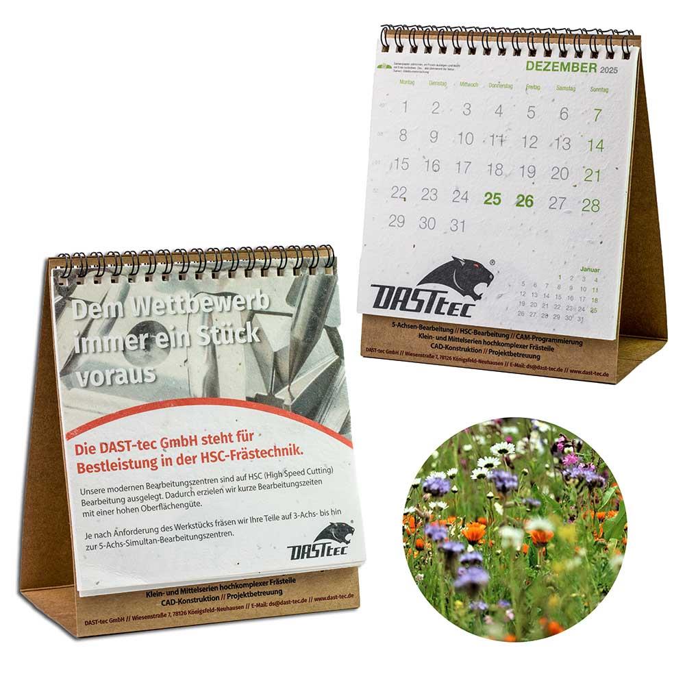 Samenpapier-Tischkalender - Weihnachten - Wildblumenmischung