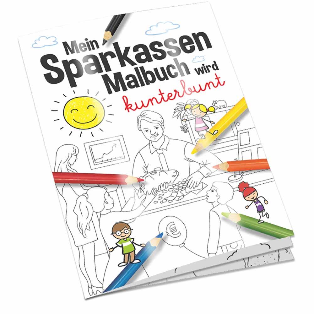 Malbuch / Mal-Set A6 - Sparkassen - Malbuch neutral