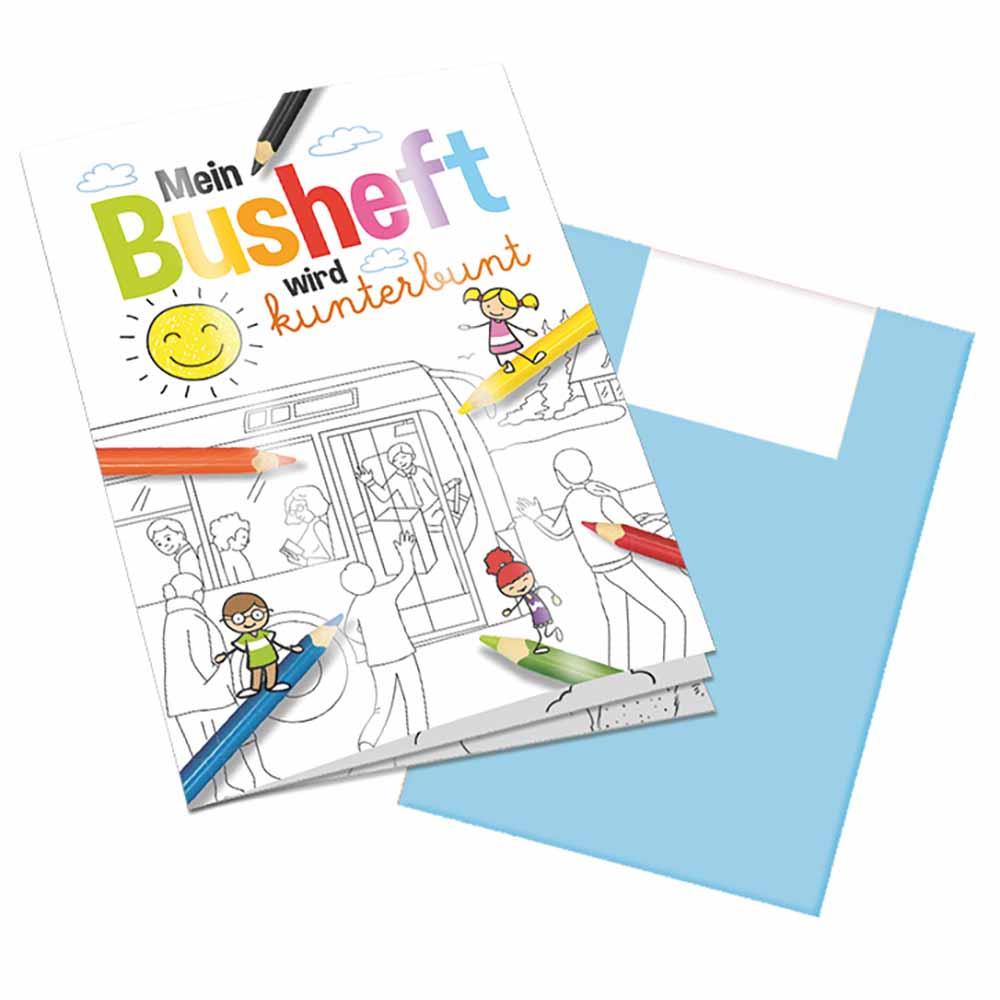 Malbuch / Mal-Set A6 - Bus - Malbuch neutral