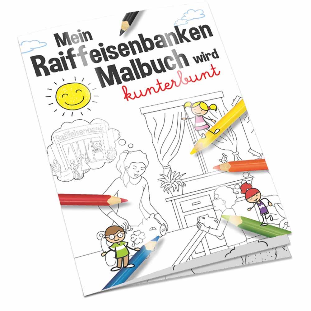 Malbuch / Mal-Set A6 - Raiffeisenbanken - Malbuch neutral