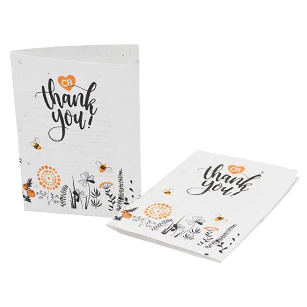 Samenpapier DIN A6 - Klappkarte - Mohnblume, Druck 4/0-c