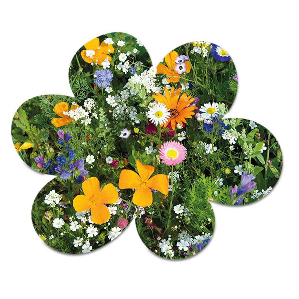 Samenpapier in Klappkärtchen - Ostern - Blümchen