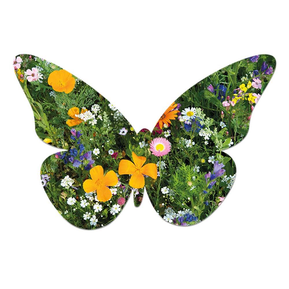 Samenpapier in Klappkärtchen - Ostern - Schmetterling