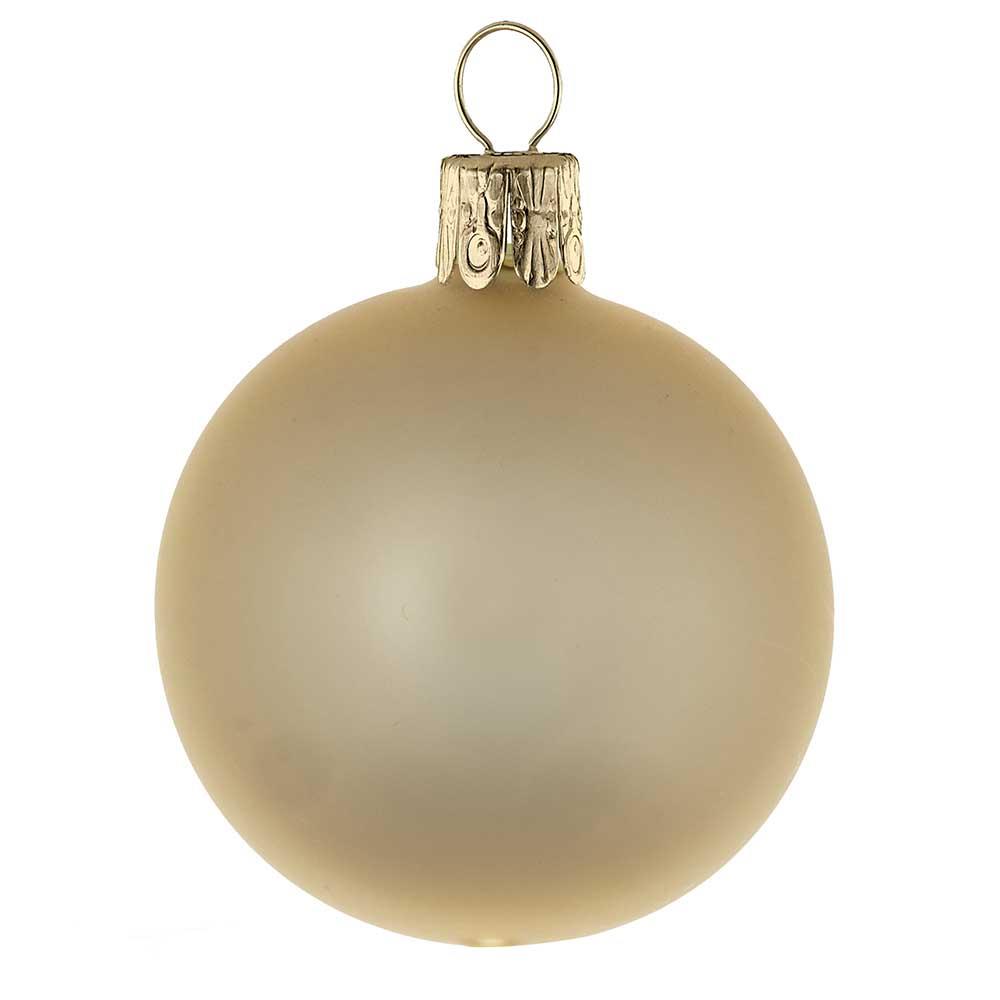Traditionelle Glaskugel - matt-gold 244