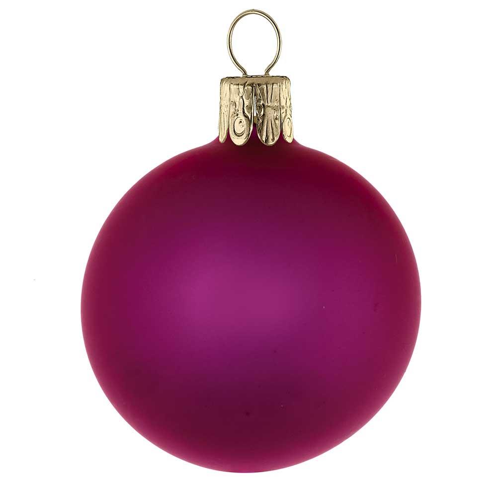 Traditionelle Glaskugel - matt-pink 524