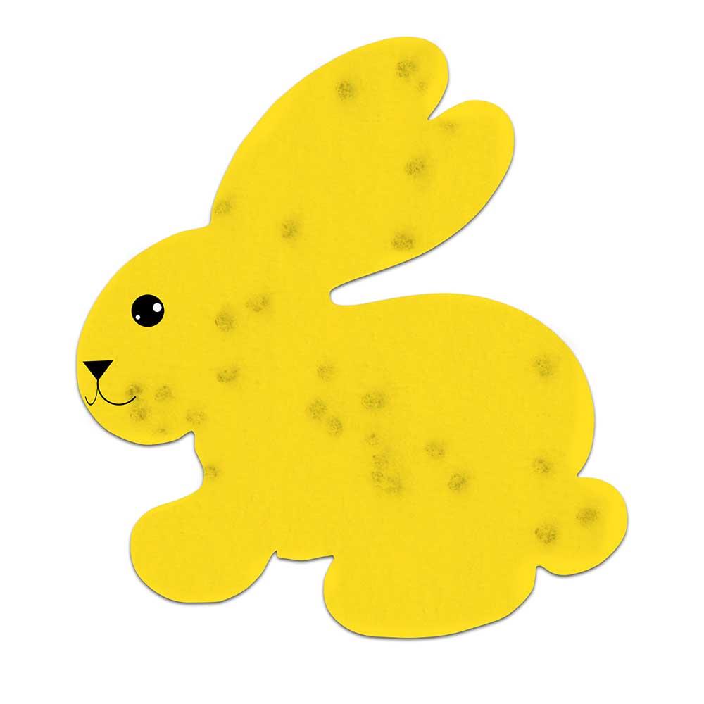 Samenpapier in Klappkärtchen - Ostern - Häschen