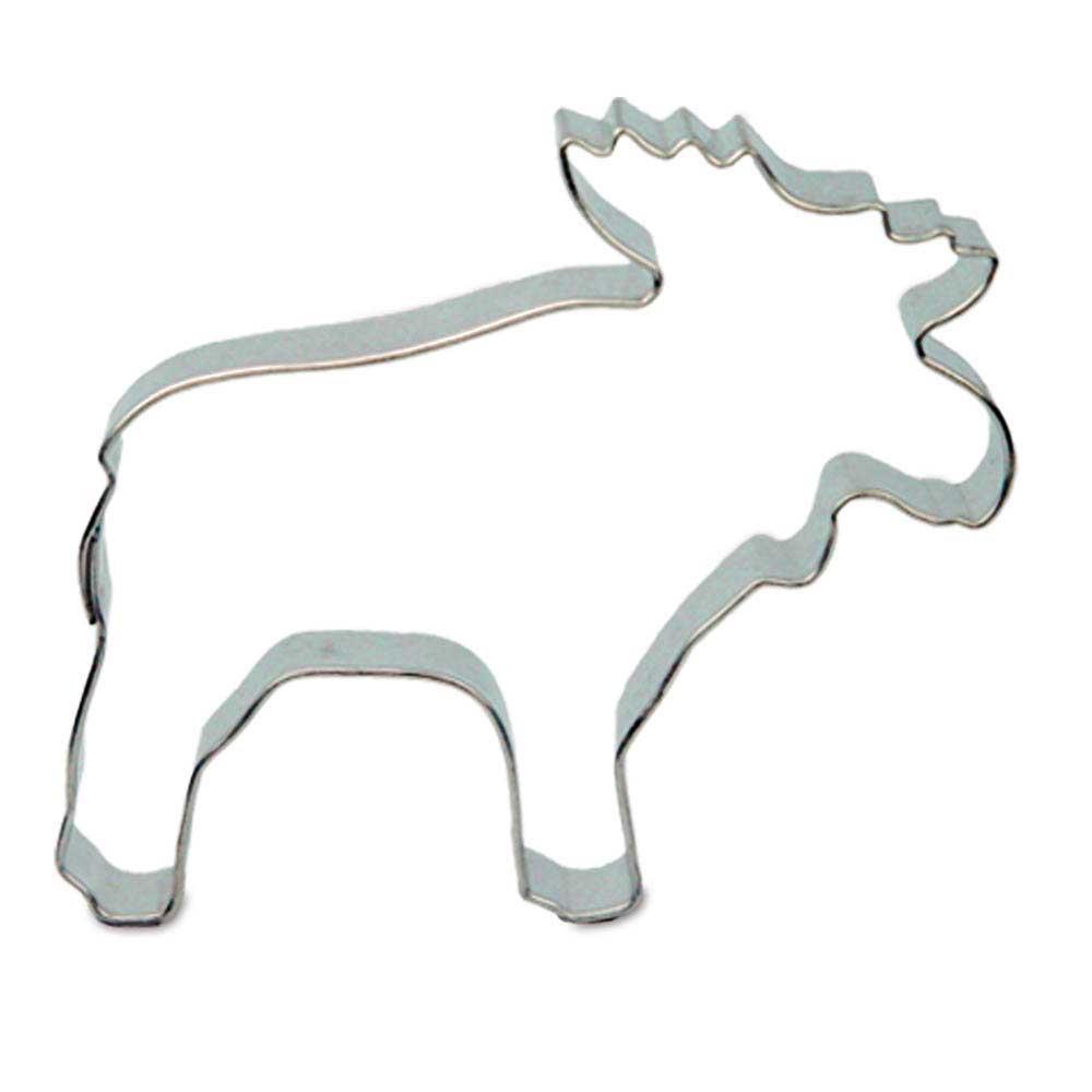 Backförmchen Single-Pack - Weihnachten - Elch 4/0-c, Lasergravur