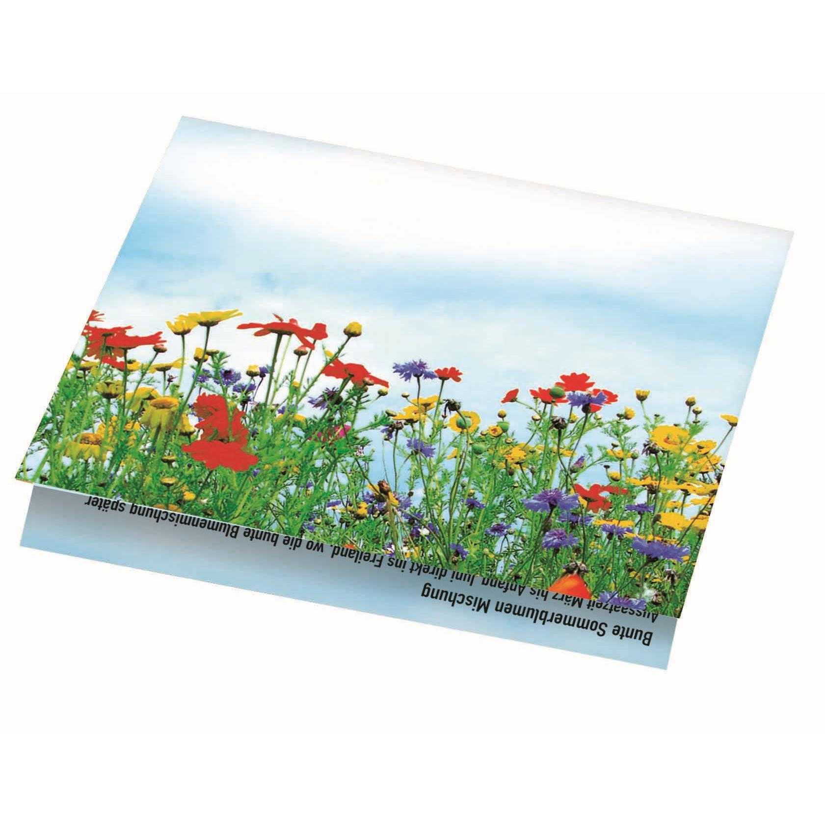 Klappkärtchen Blumenstrauß