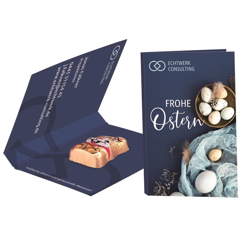 Werbekarte Visitenkartenformat Ostern