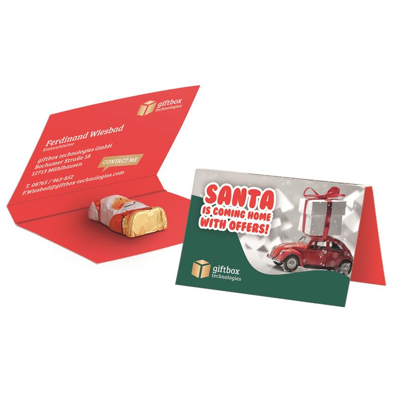 Werbekarte Visitenkartenformat Weihnachten