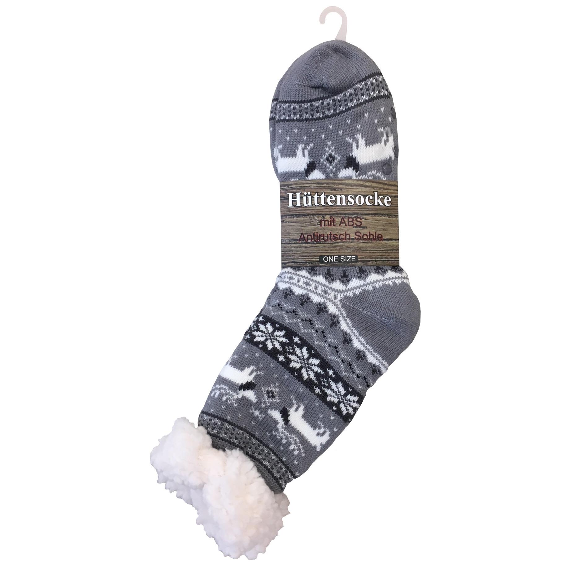 KUSCHELSOCKEN WINTERZAUBER mit Rentier Motiv