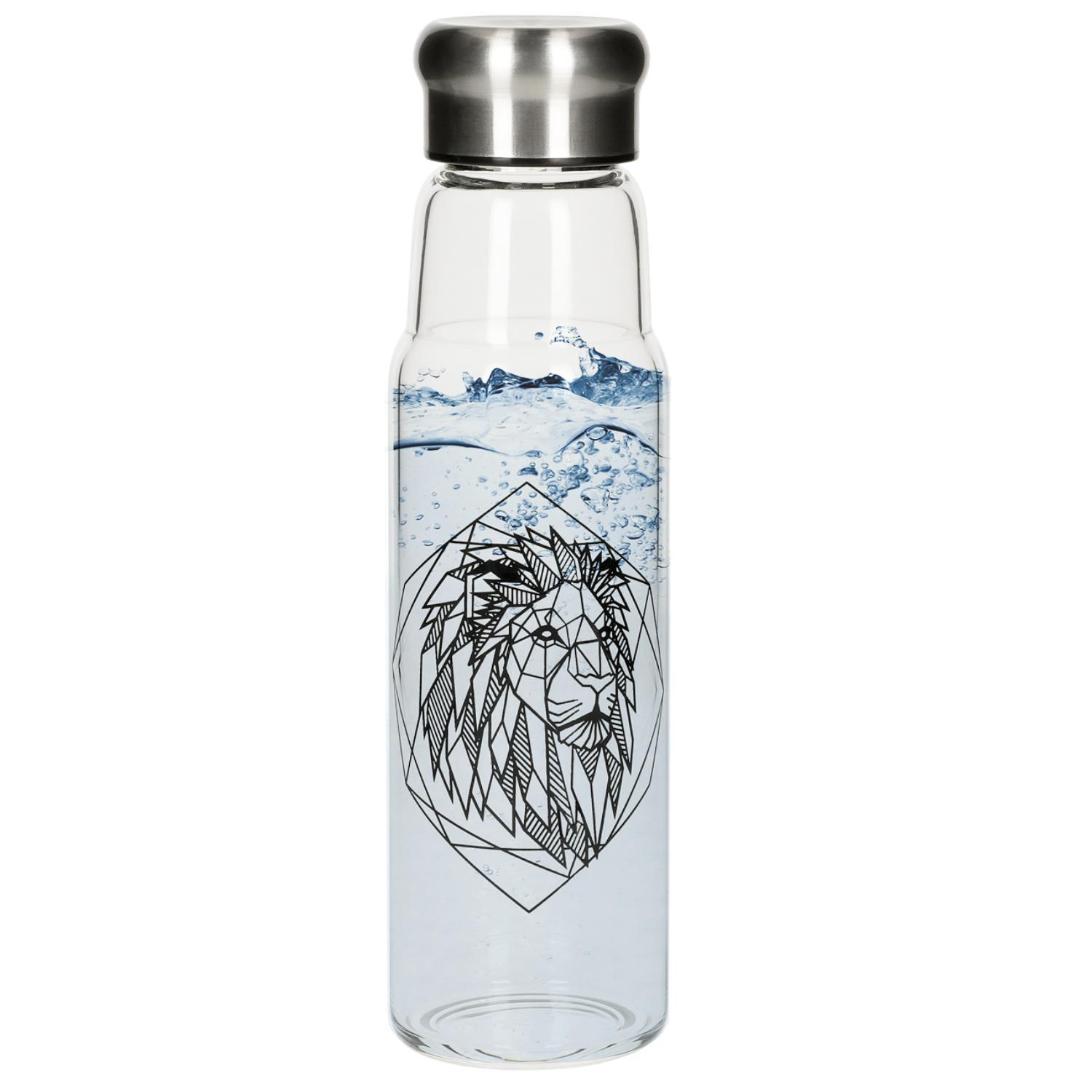 Glasflasche mit Hülle ´Life´ 0,55 l