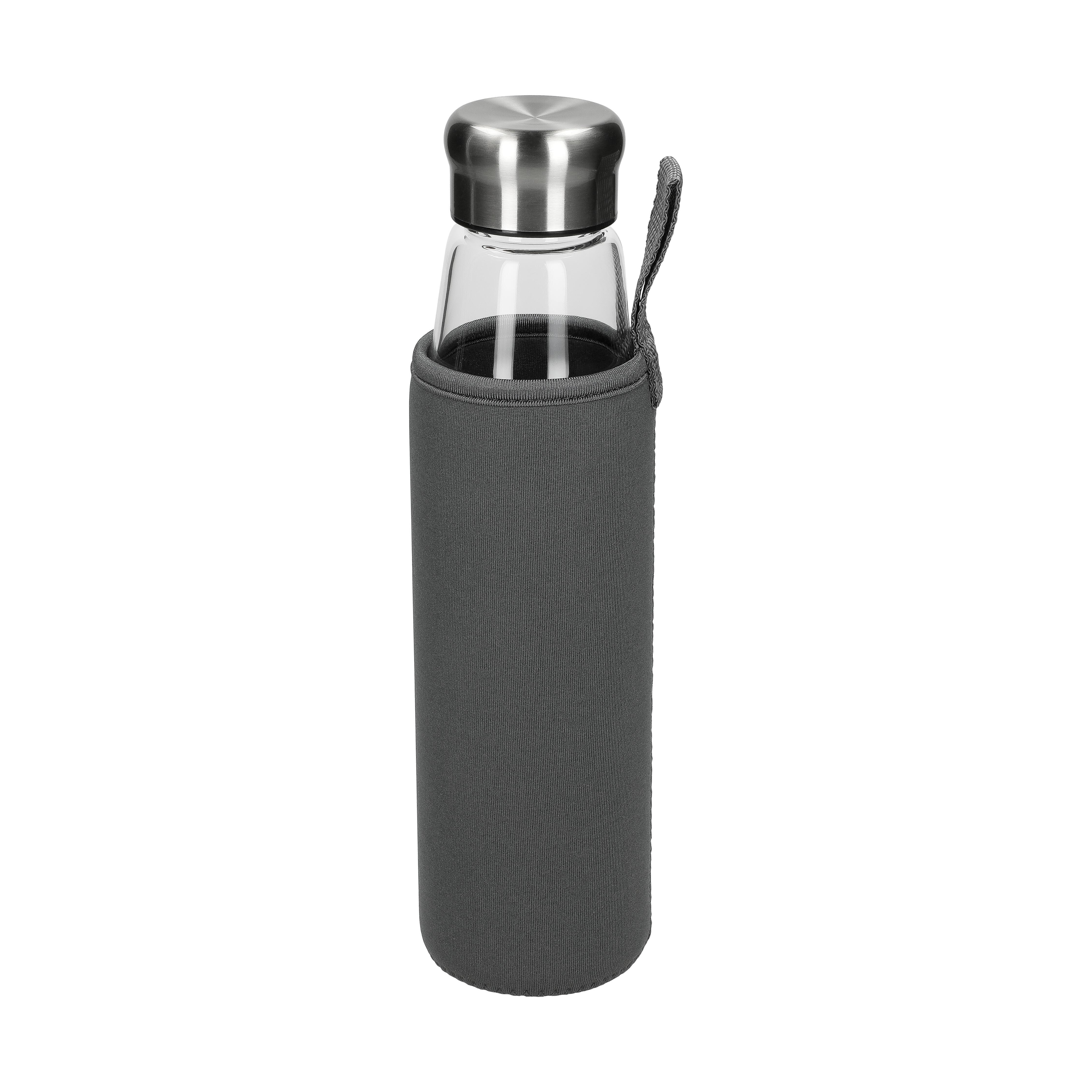 Glasflasche mit Hülle ´Life´ 0,7 l