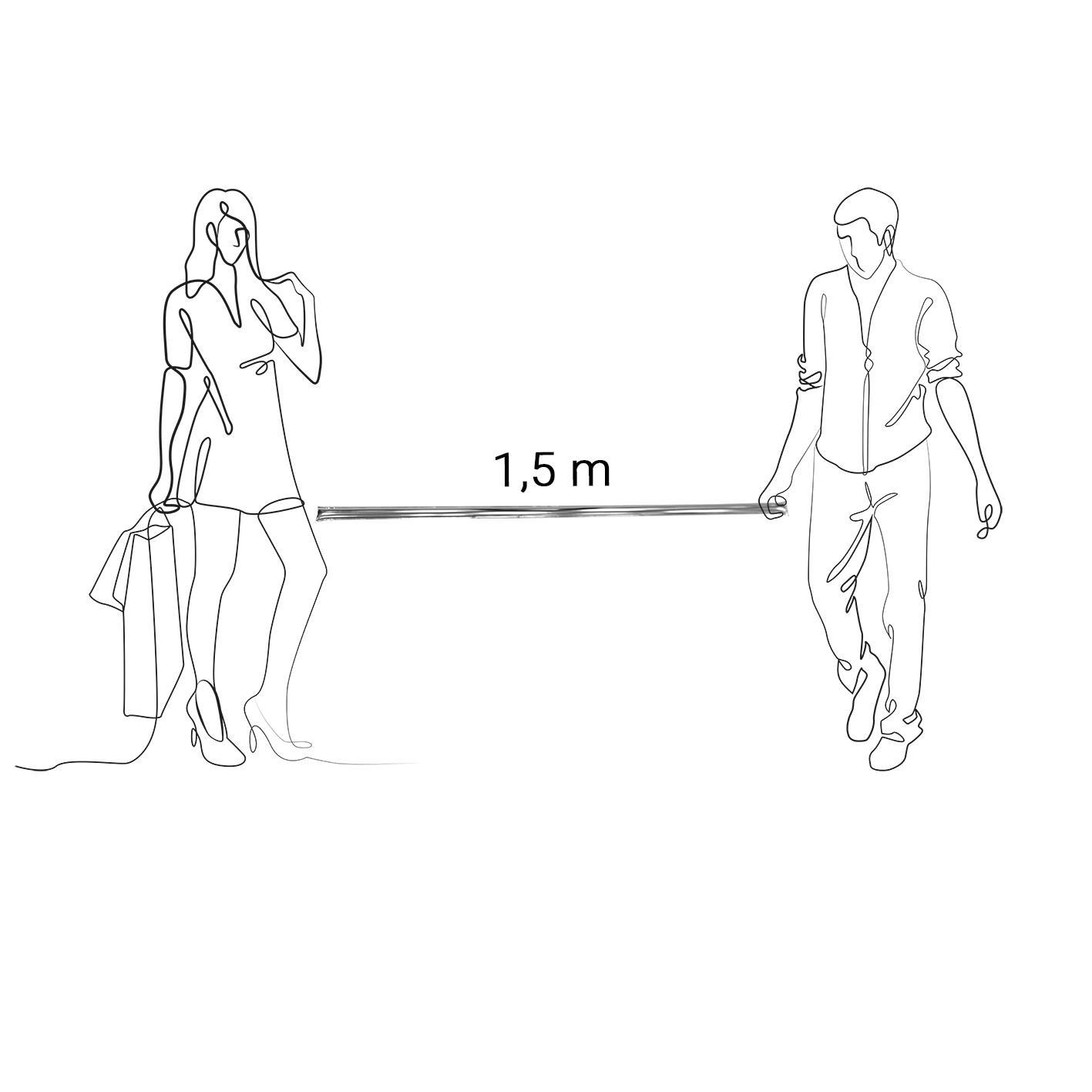 Abstandsstick ´Distance´, selbstaufblasend