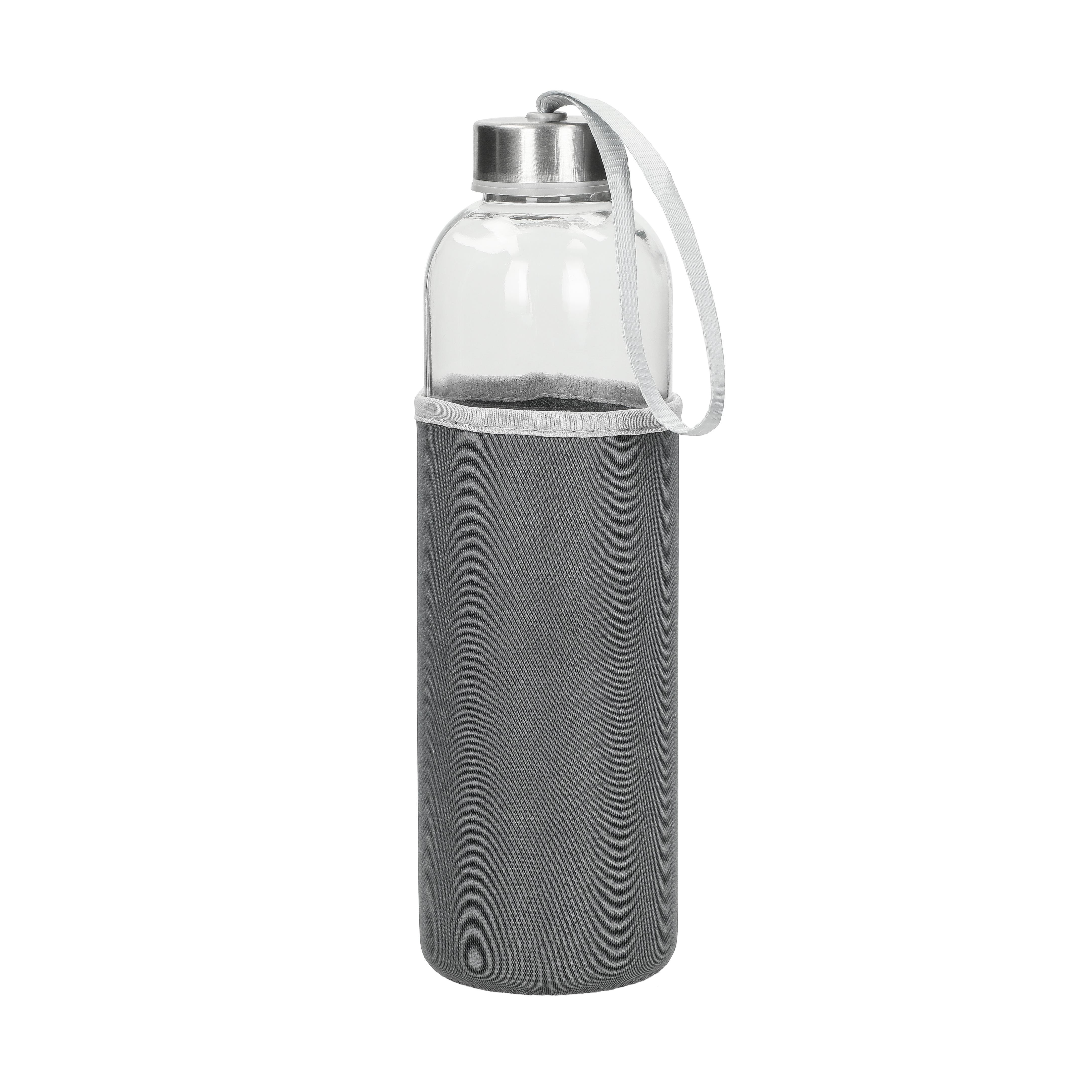 Glasflasche mit Hülle ´Pure´, 0,7l