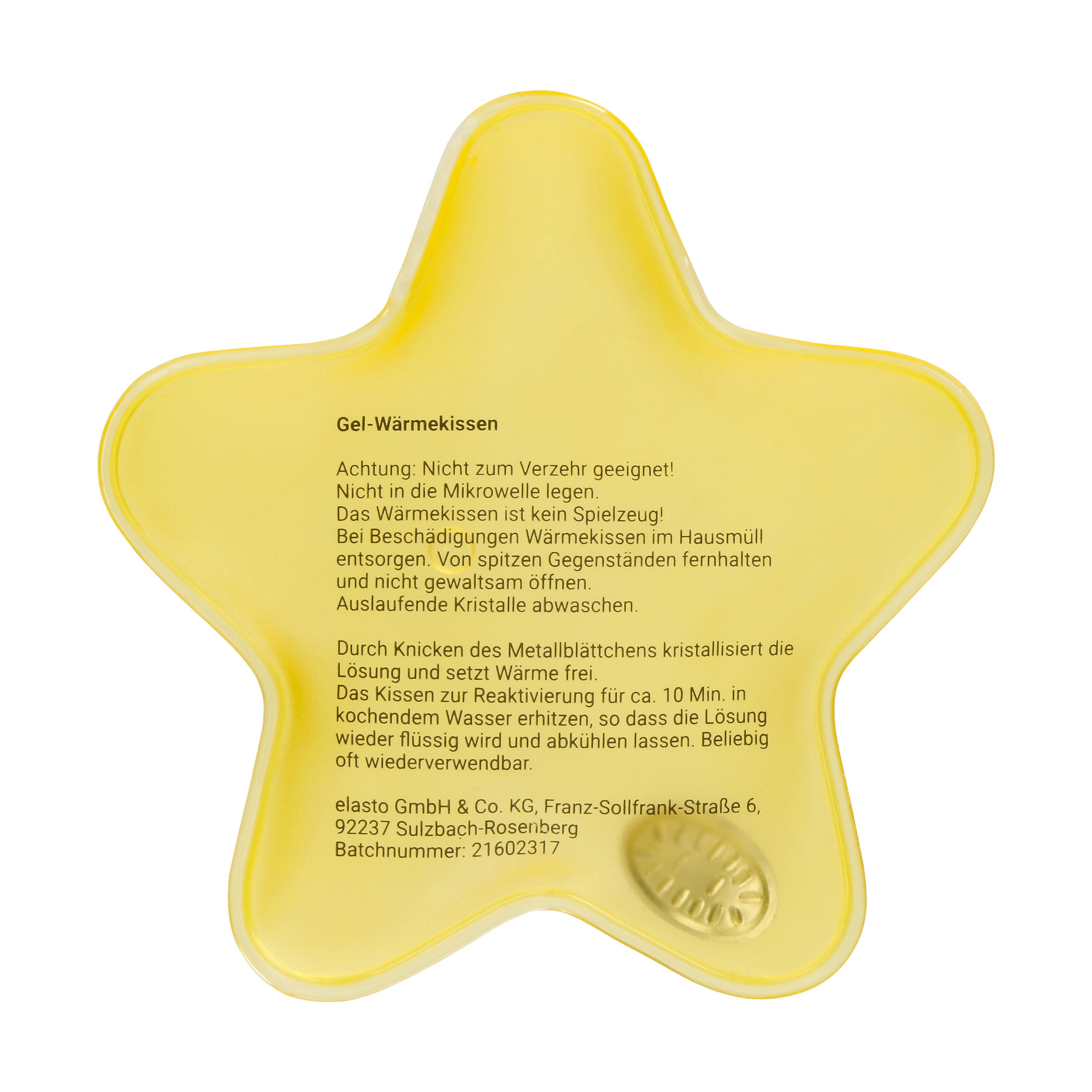 Gel-Wärmekissen ´Stern´