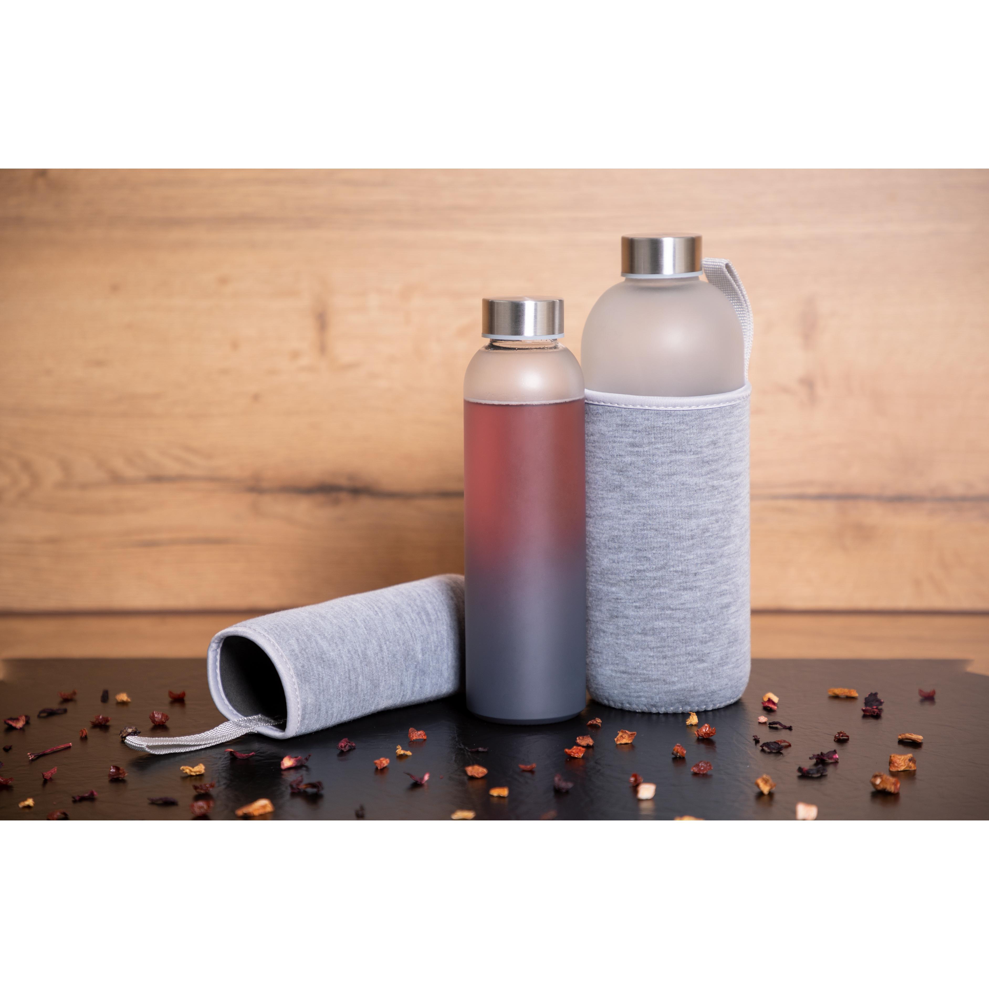 Glasflasche mit Hülle ´Iced´ 0,45 l