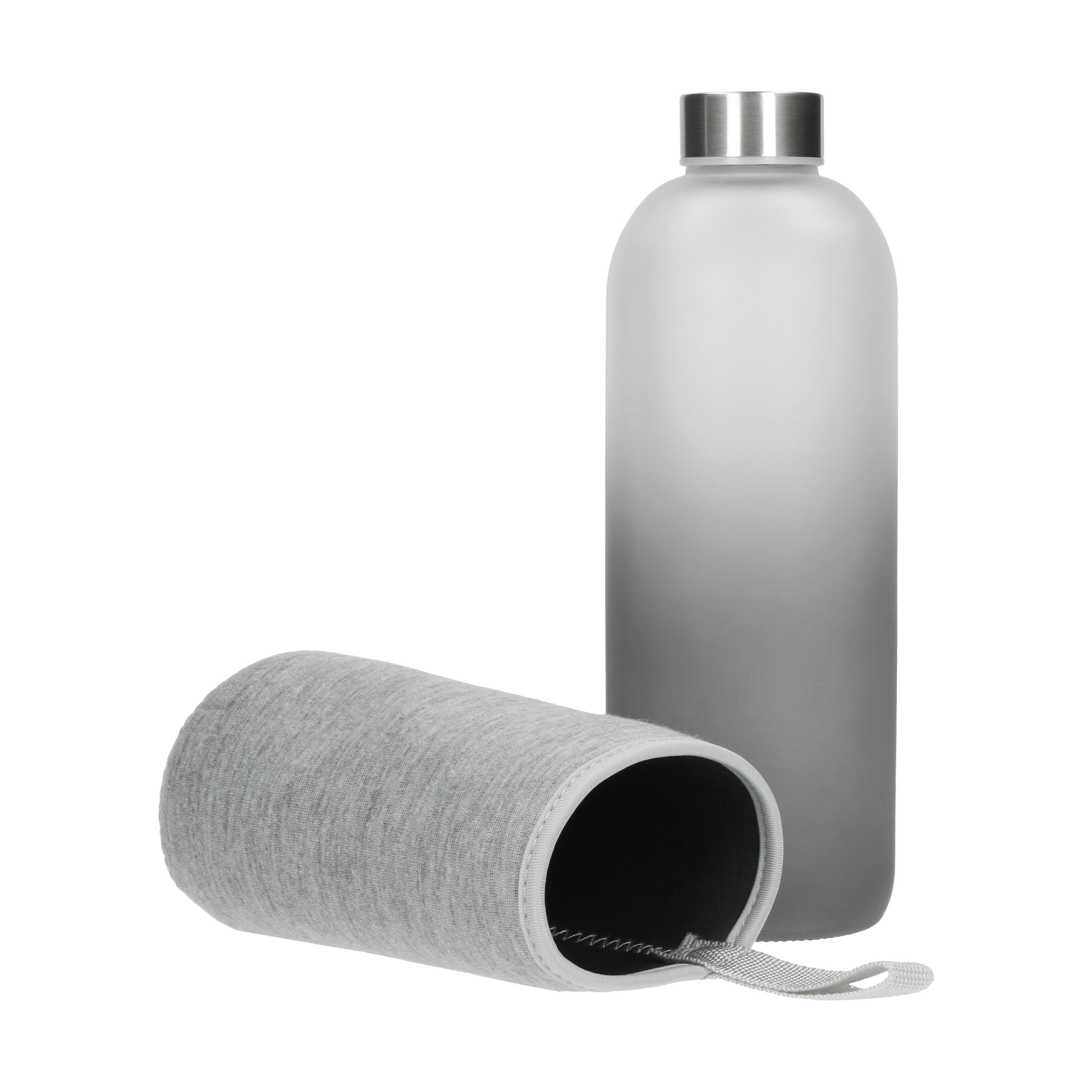 Glasflasche mit Hülle ´Iced´ 1,0 l