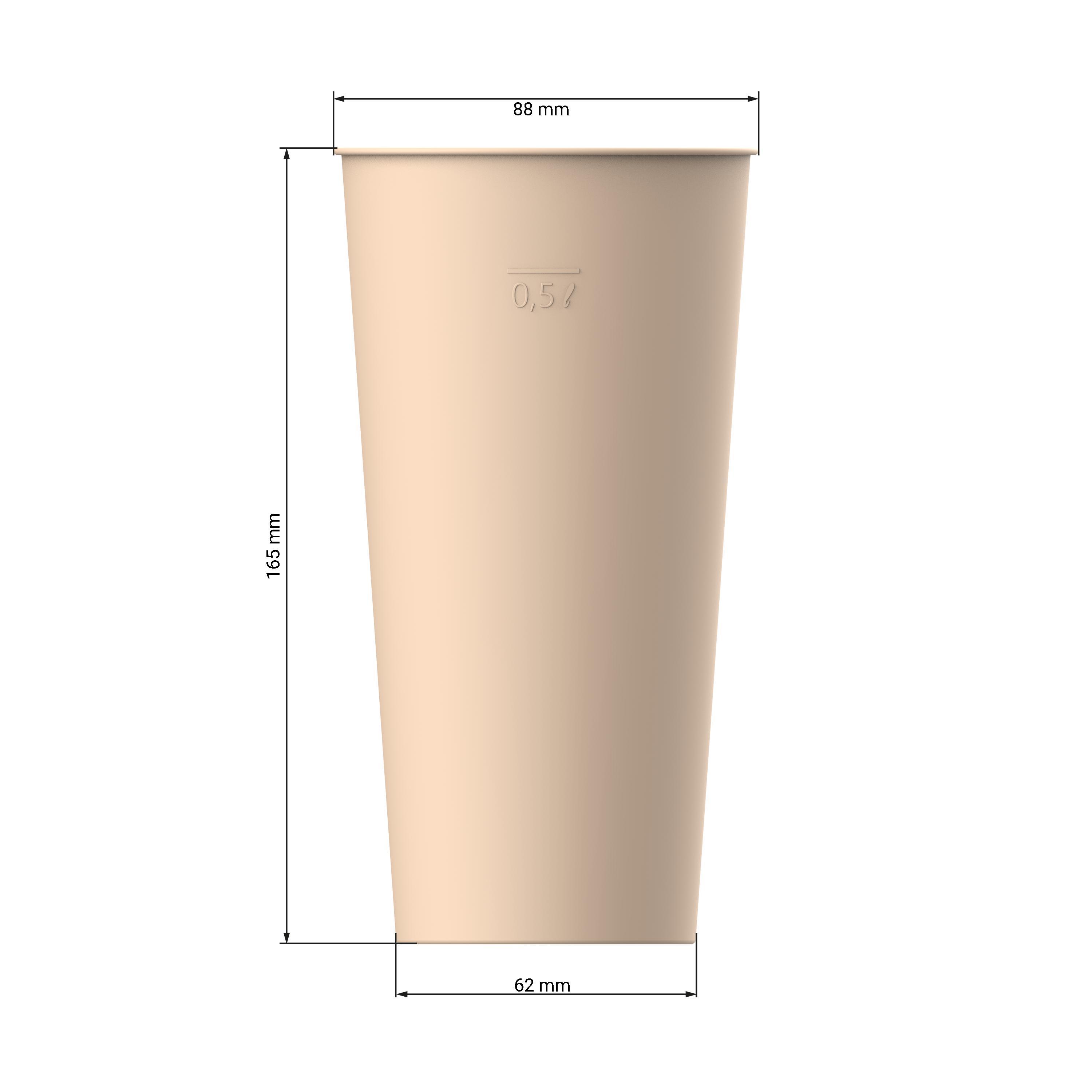 Bio-Trinkbecher ´Colour´ 0,5 l