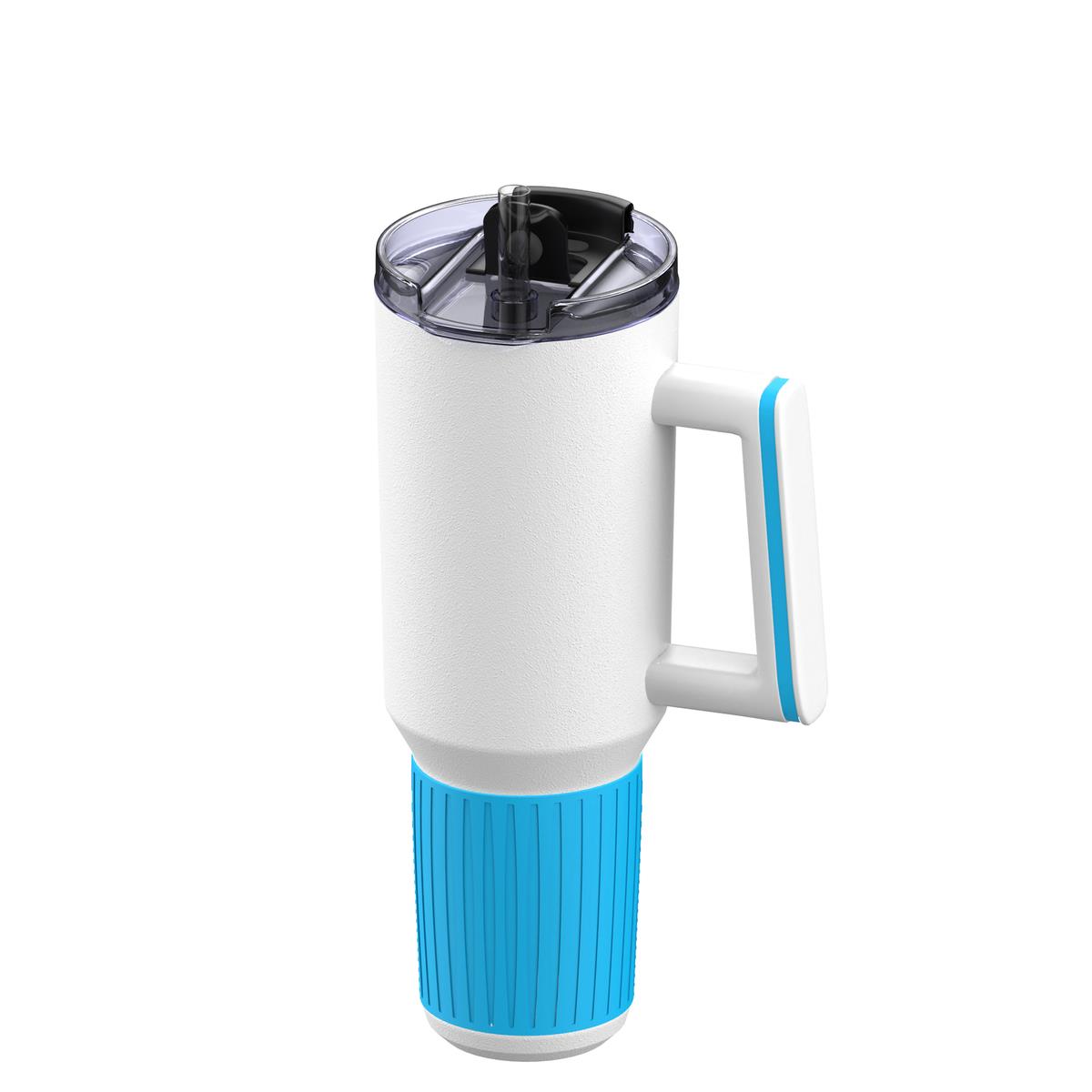 cyan, weiß