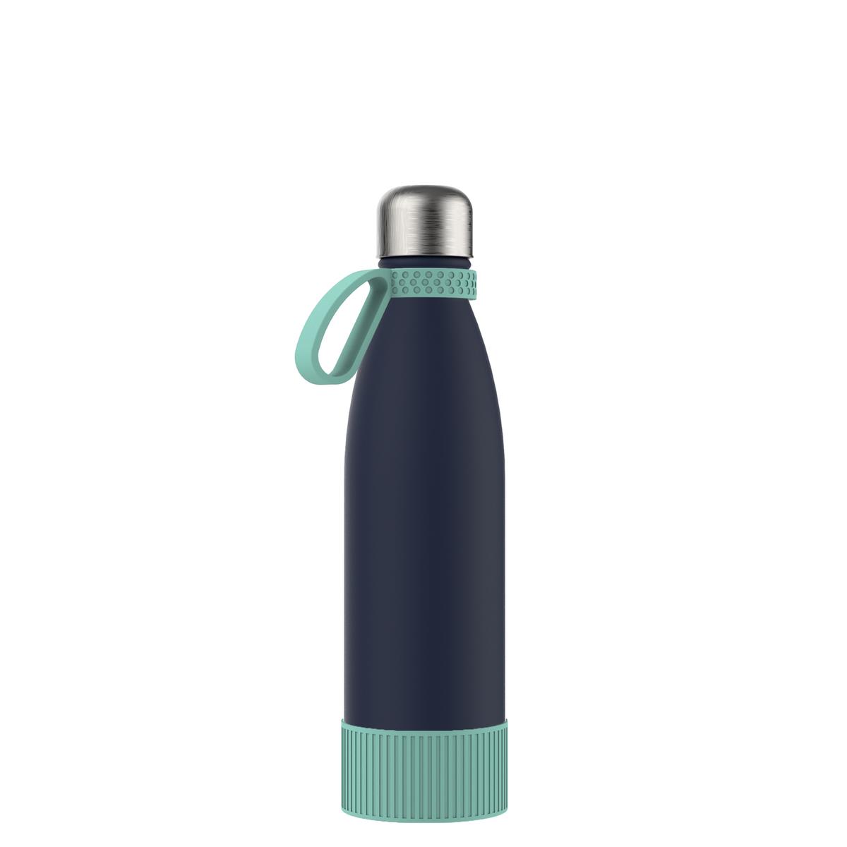 hellblau, marineblau, silber