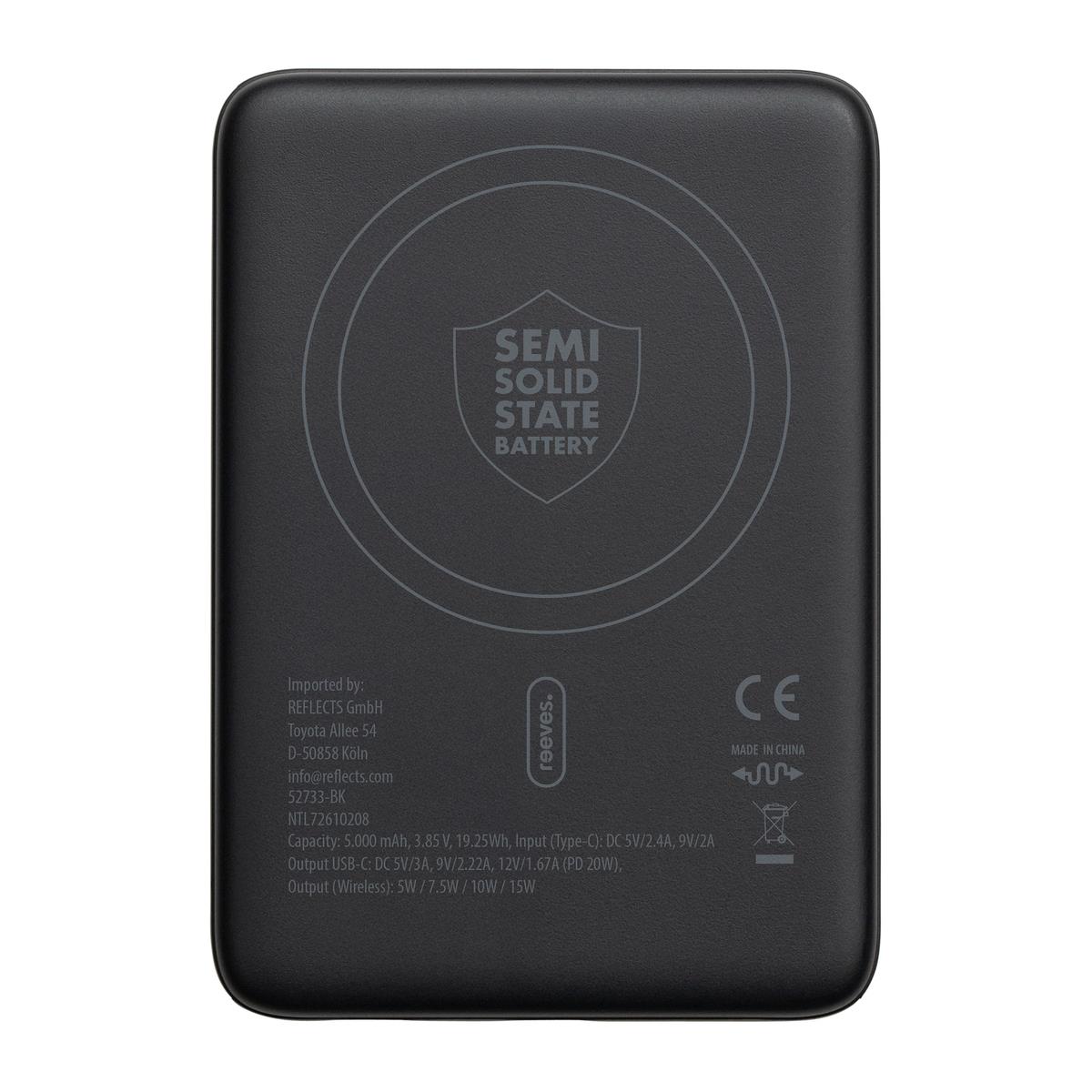 Magnetische 15W Wireless Powerbank REEVES-WATTRON PLUS V