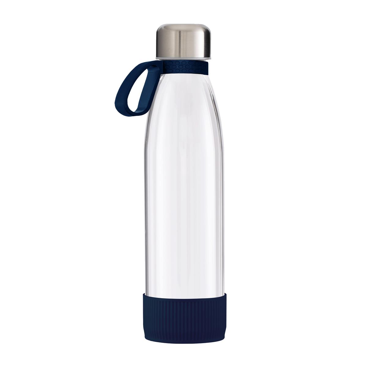 dunkelblau, silber, transparent