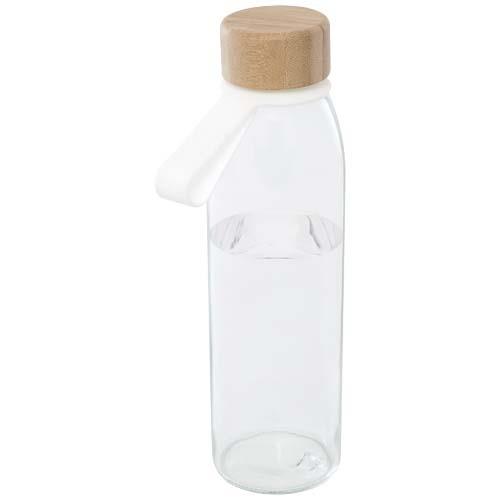 Porto 500 ml Glas-Flasche mit Silikongriff und Bambusdeckel