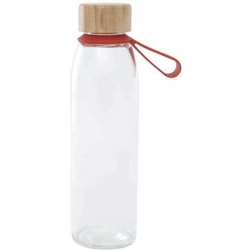 Porto 500 ml Glas-Flasche mit Silikongriff und Bambusdeckel