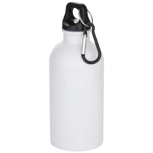 Oregon 400 ml RSC-zertifizierte einwandige Sublimation Trinkflasche aus recyceltem Edelstahl mit Karabinerhaken