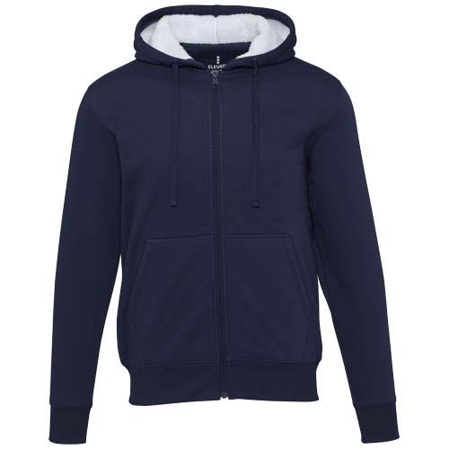 Natron 320 g/m² Sherpa-Kapuzenjacke mit Reißverschluss