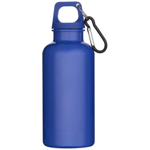Oregon 400 ml einfarbige RS-zertifizierte Trinkflasche aus recyceltem Kunststoff mit Karabinerhaken