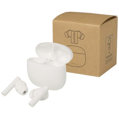 Alterf True Wireless Bluetooth® Headset aus recyceltem Kunststoff mit Silikon-Ohrstöpseln