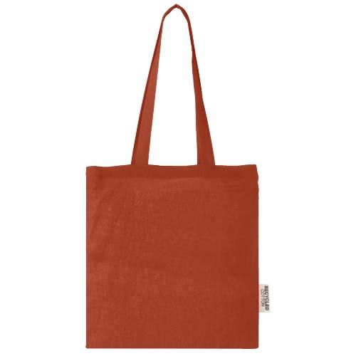 Madras 140 g/m² Baumwoll Tragetasche aus GRS recycelter Baumwolle, 7L
