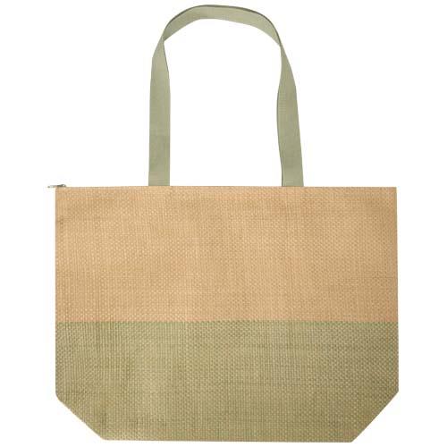 Rhythm große Strohpapier Tragetasche mit Reißverschluss, 21 l