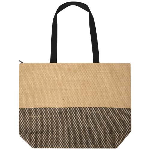 Rhythm große Strohpapier Tragetasche mit Reißverschluss, 21 l
