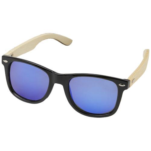 Taiyo verspiegelte polarisierte Sonnenbrille aus rPET/Bambus in Geschenkbox