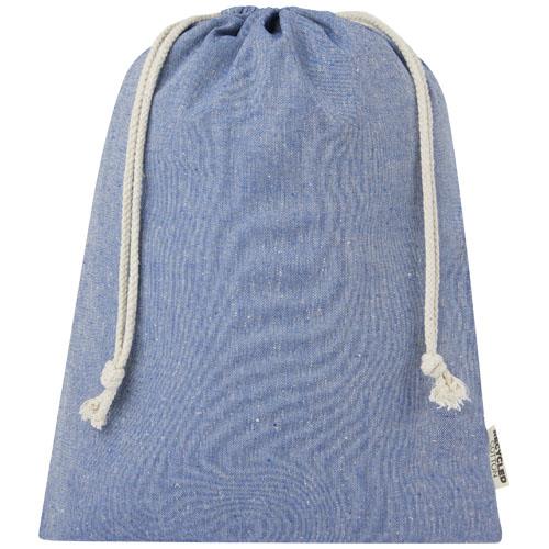 Pheebs 150 g/m² GRS Zuziehbeutel aus Recyclingbaumwolle groß 4 l
