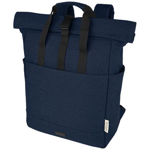 Joey 15´ GRS Rolltop Laptoprucksack aus recyceltem Canvas 15 L