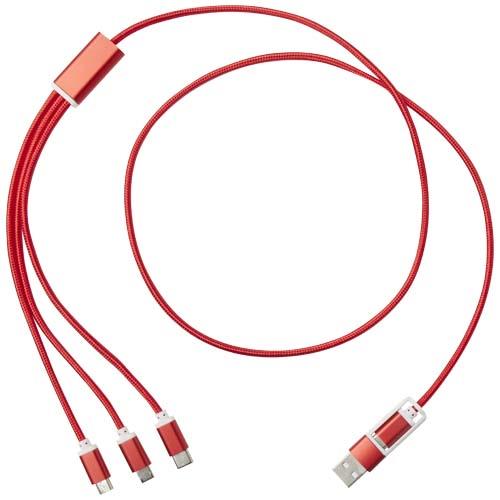 Versatile 5-in-1 Ladekabel aus recyceltem Aluminium
