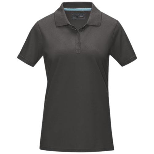 Graphite Poloshirt aus Bio-Baumwolle für Damen