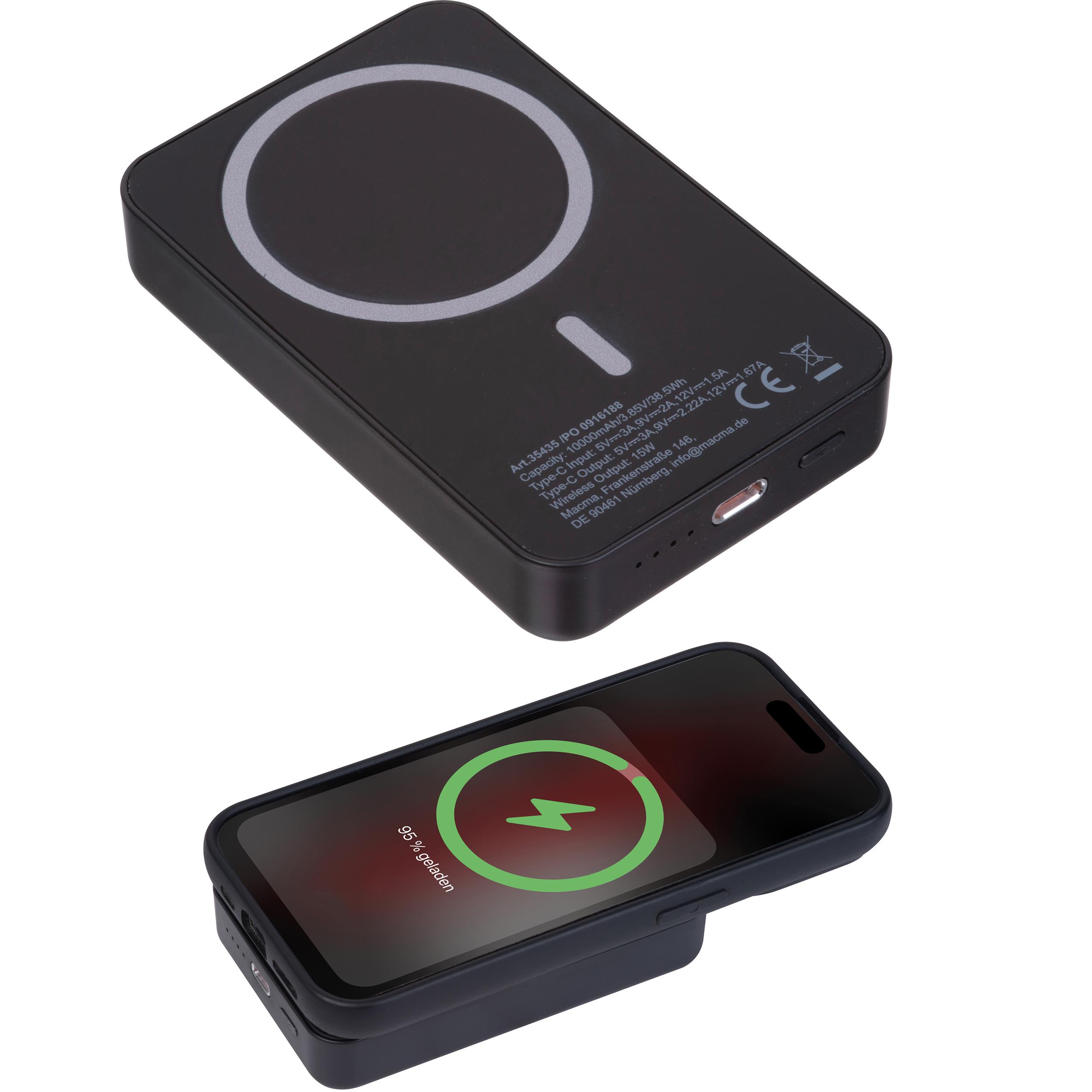 R-ABS Magnetische Powerbank 10.000 mAh DONNA