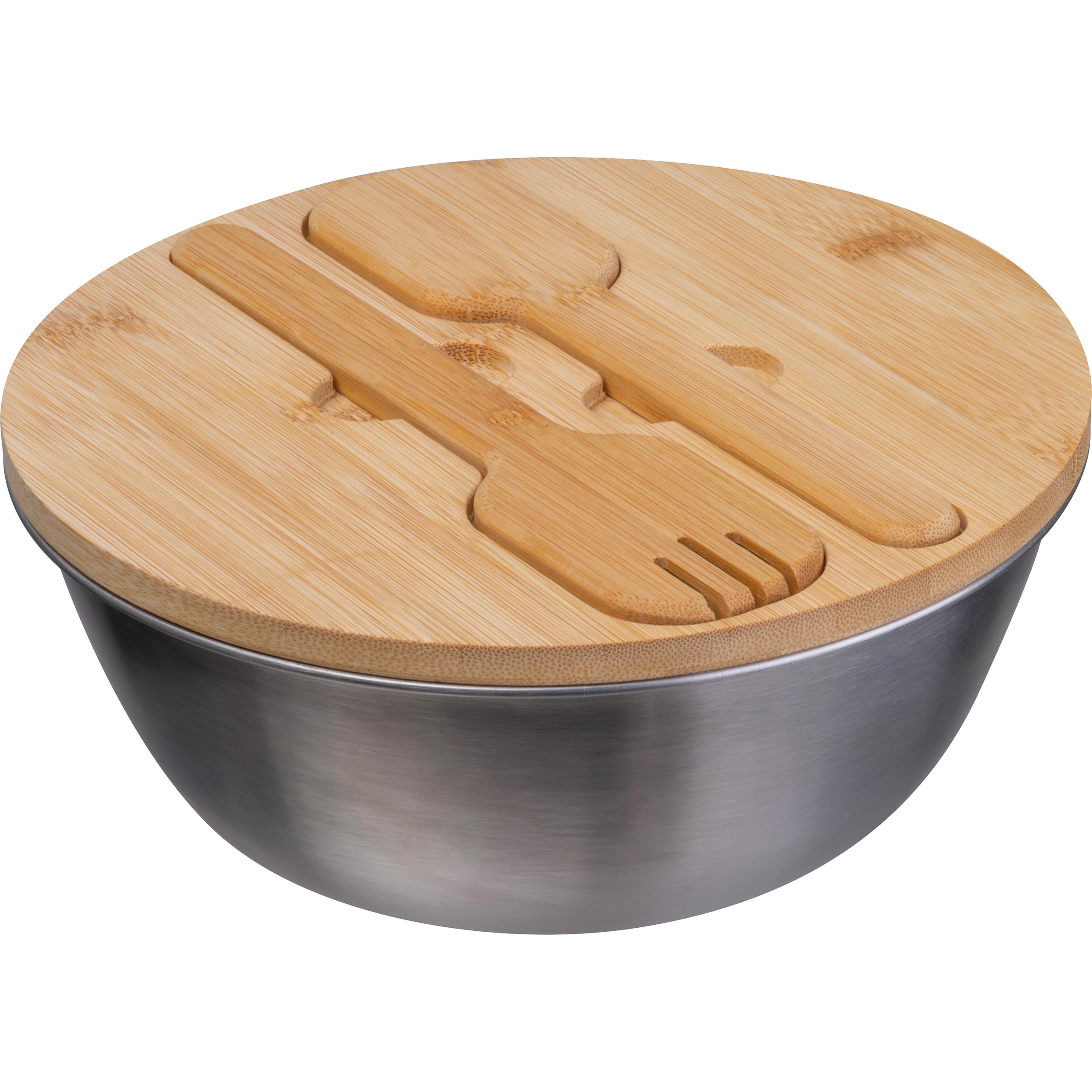 Salatschüssel mit Bambusdeckel ROZALIA