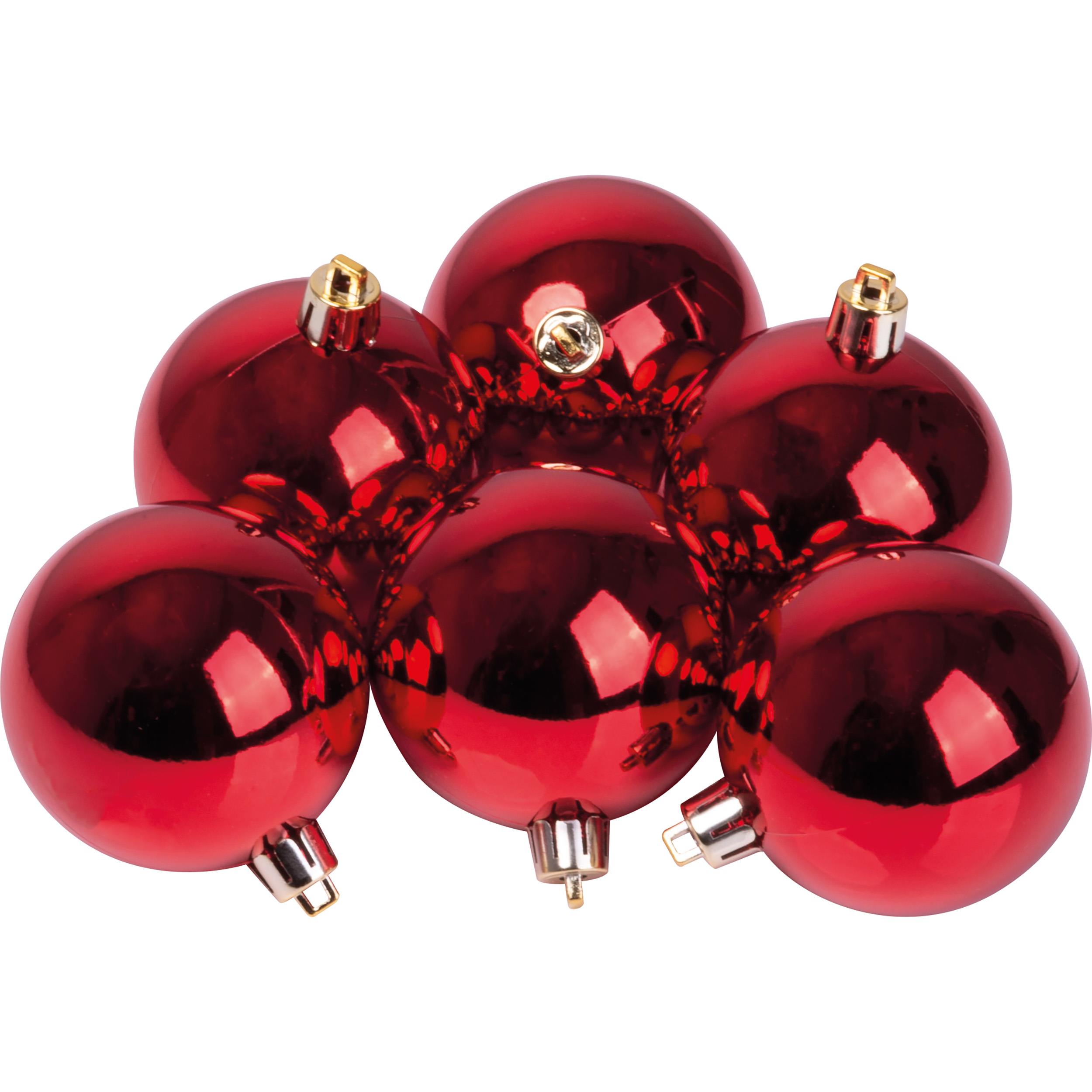 6er Set Weihnachtskugeln PATRICIA