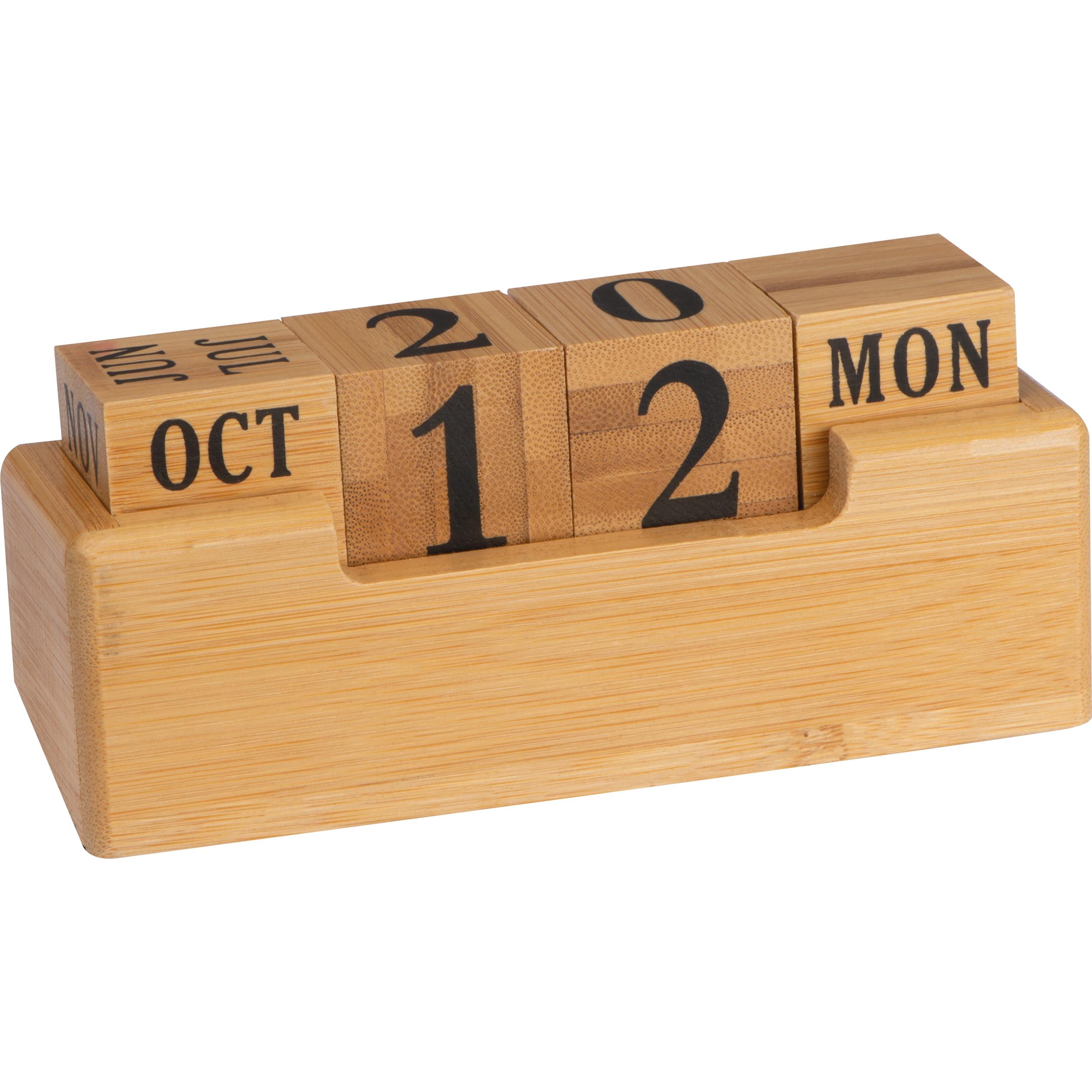 Schreibtischkalender aus Bambus ANNABELLE