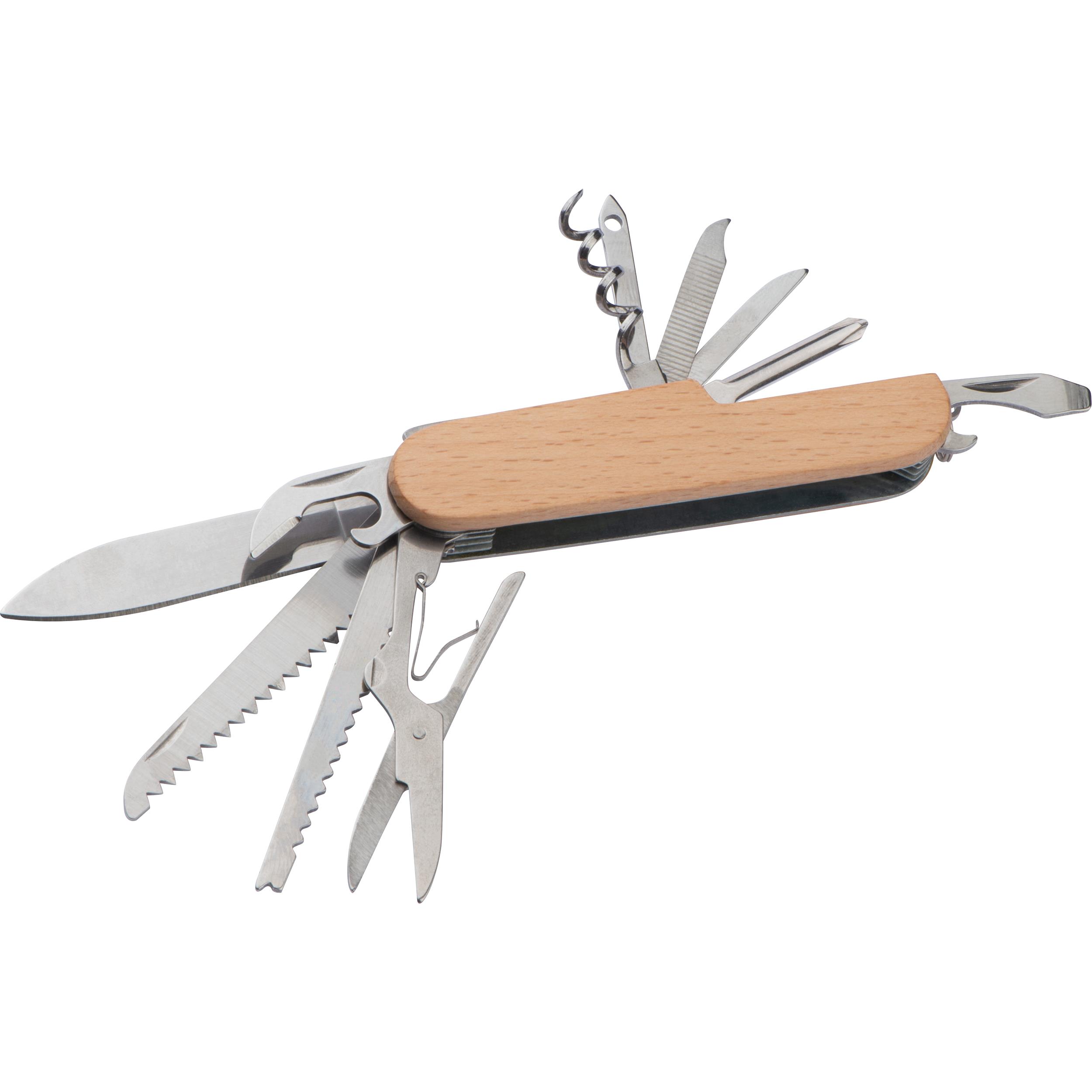Taschenmesser aus Edelstahl mit Holzummantelung NAPOLEONE