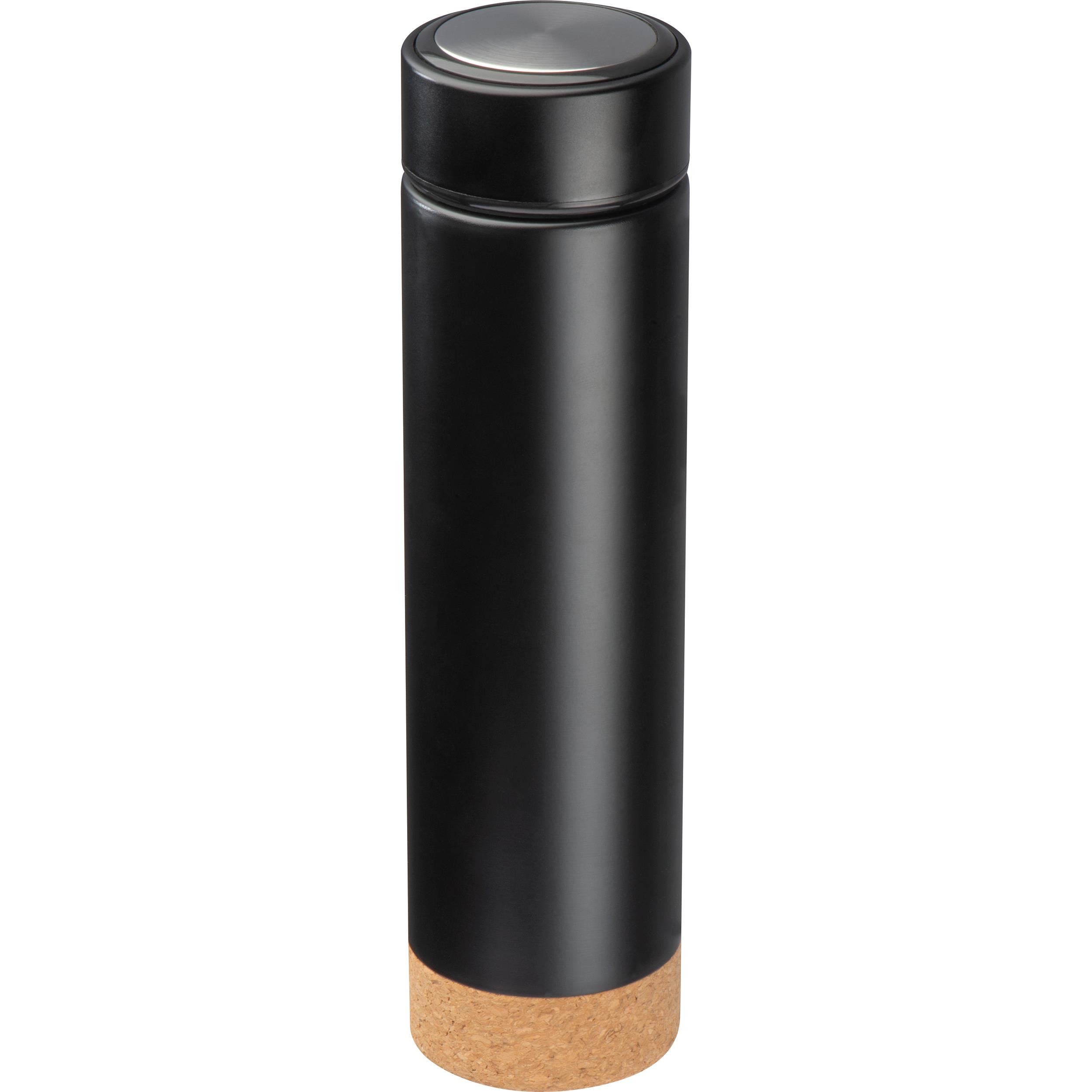 Vakuum Edelstahlflasche mit Teesieb, 450ml GREGORIO